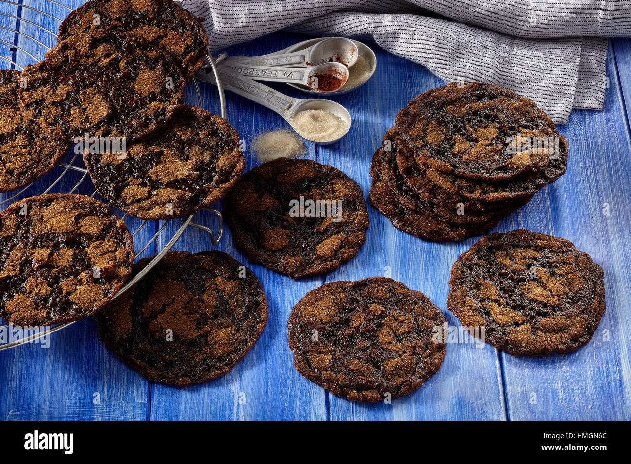 Zähe Ingwer cookies Stockfoto
