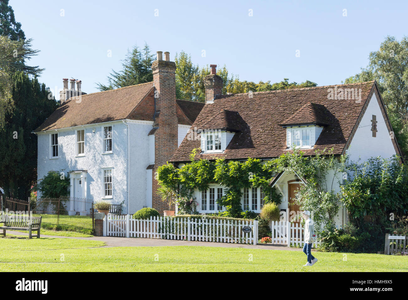 Zeit auf dem Land auf Brockham Green, Brockham, Surrey, England, Vereinigtes Königreich Stockfoto