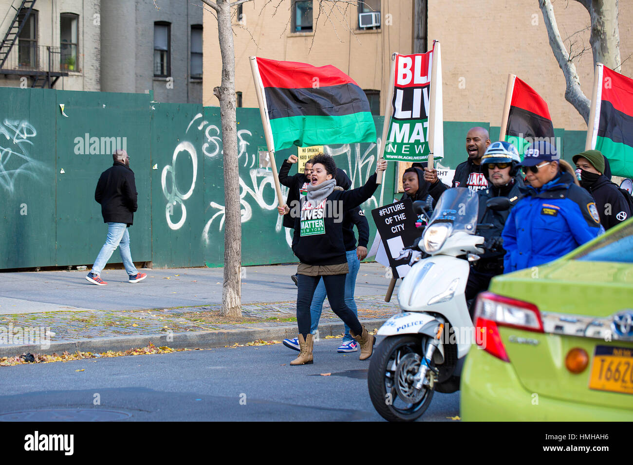 Black lebt Angelegenheit Protest in New York. Stockfoto