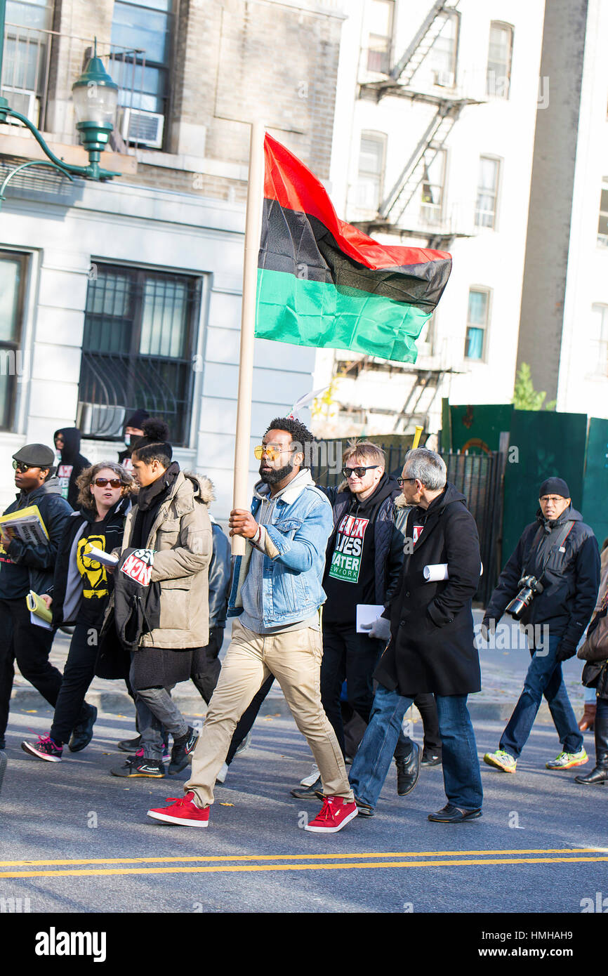 New York, USA - 3. Dezember 2016. Black lebt Angelegenheit Protest in New York. Stockfoto