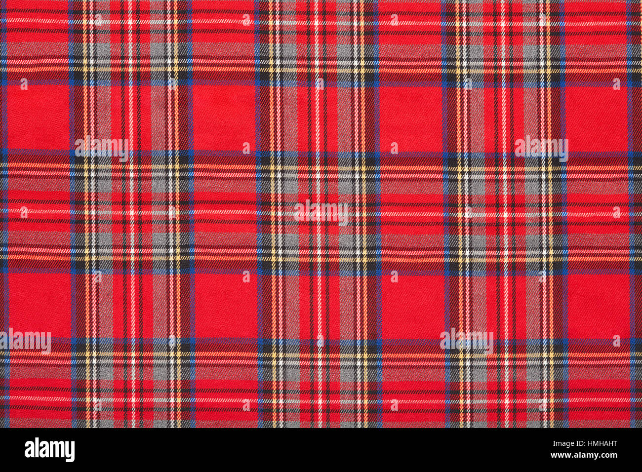 Rot kariert, karierte schottischen Stoff Textilhintergrund Stockfoto