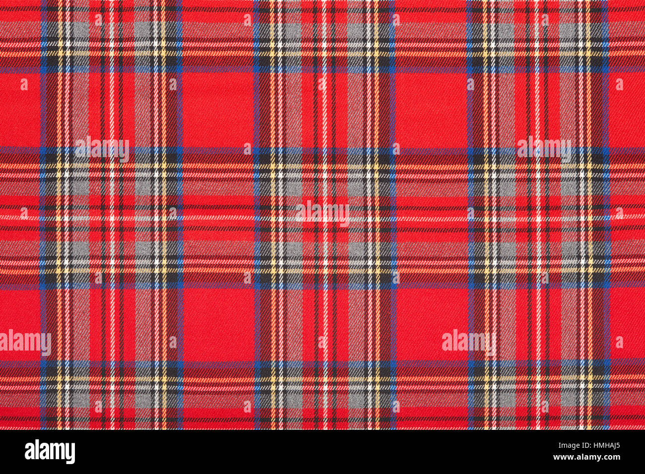 Rote Tartan schottischen Stoff Textilhintergrund Stockfoto