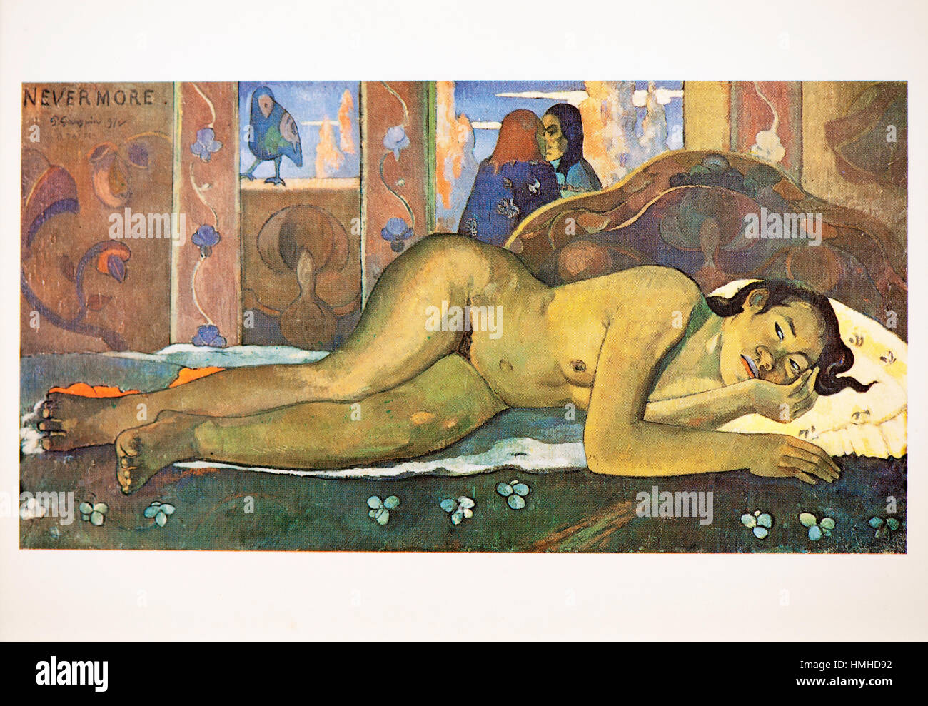 "Nevermore" von Paul Gauguin Stockfoto