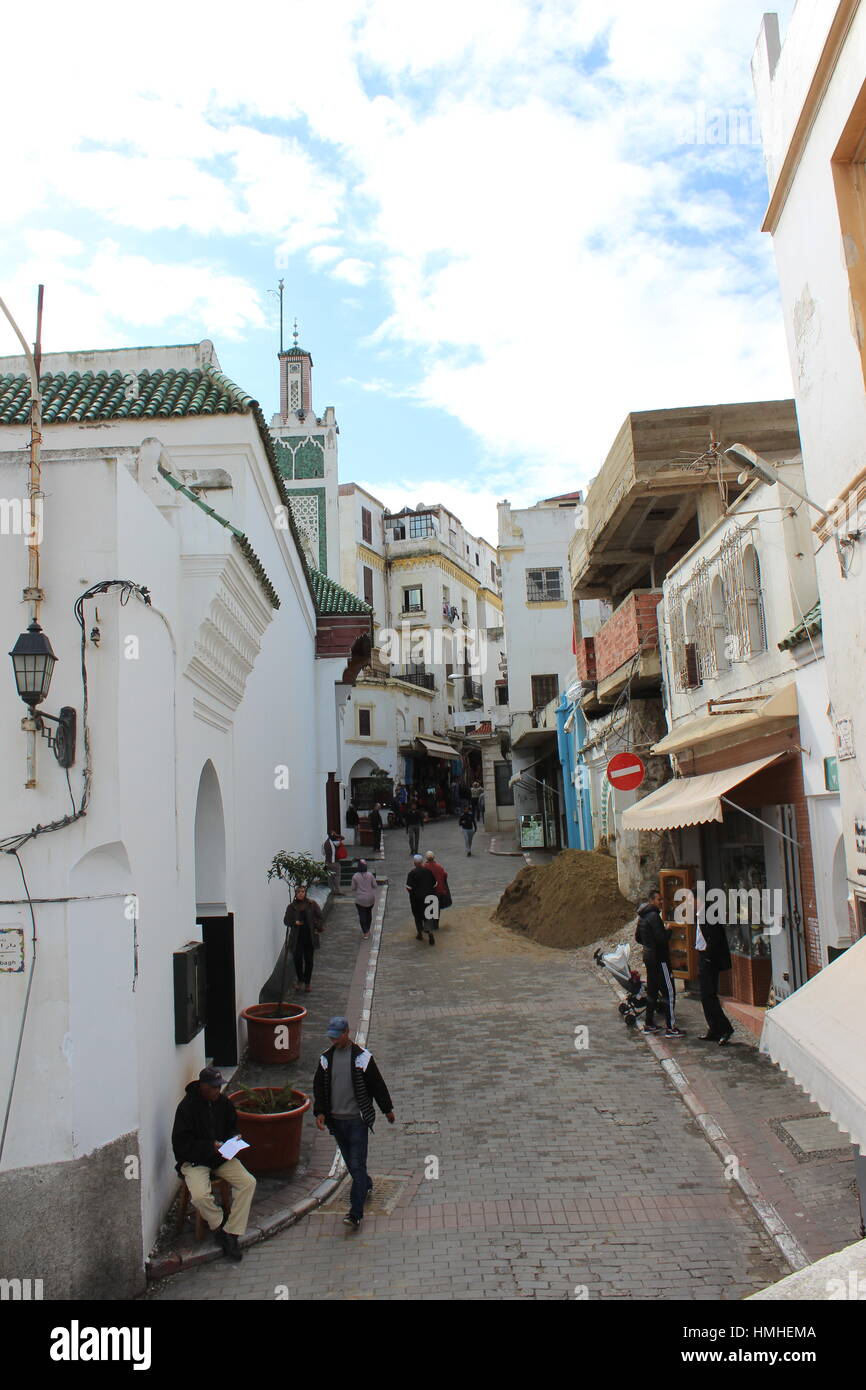 Tanger, das Tor zu Afrika. Marokkos nördlichen Dorf am Mittelmeer mit  seinen Basaren, Souks und wilde Arabian Nights Stockfotografie - Alamy