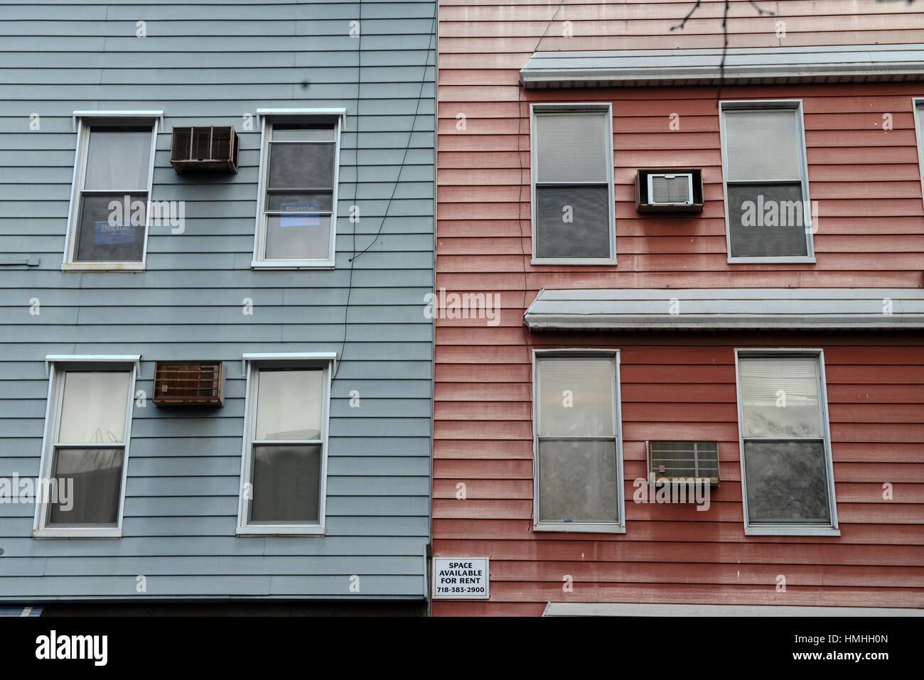 Mehrfamilienhäuser, Williamsburg, Brooklyn, New York City Stockfoto