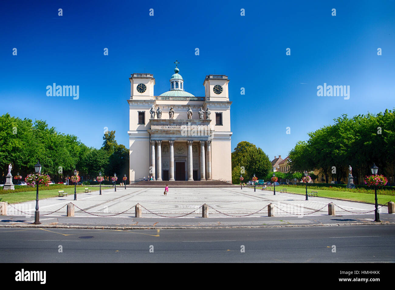 Ansicht der Vac Kathedrale, Vac, Komitat Pest, Ungarn Stockfoto