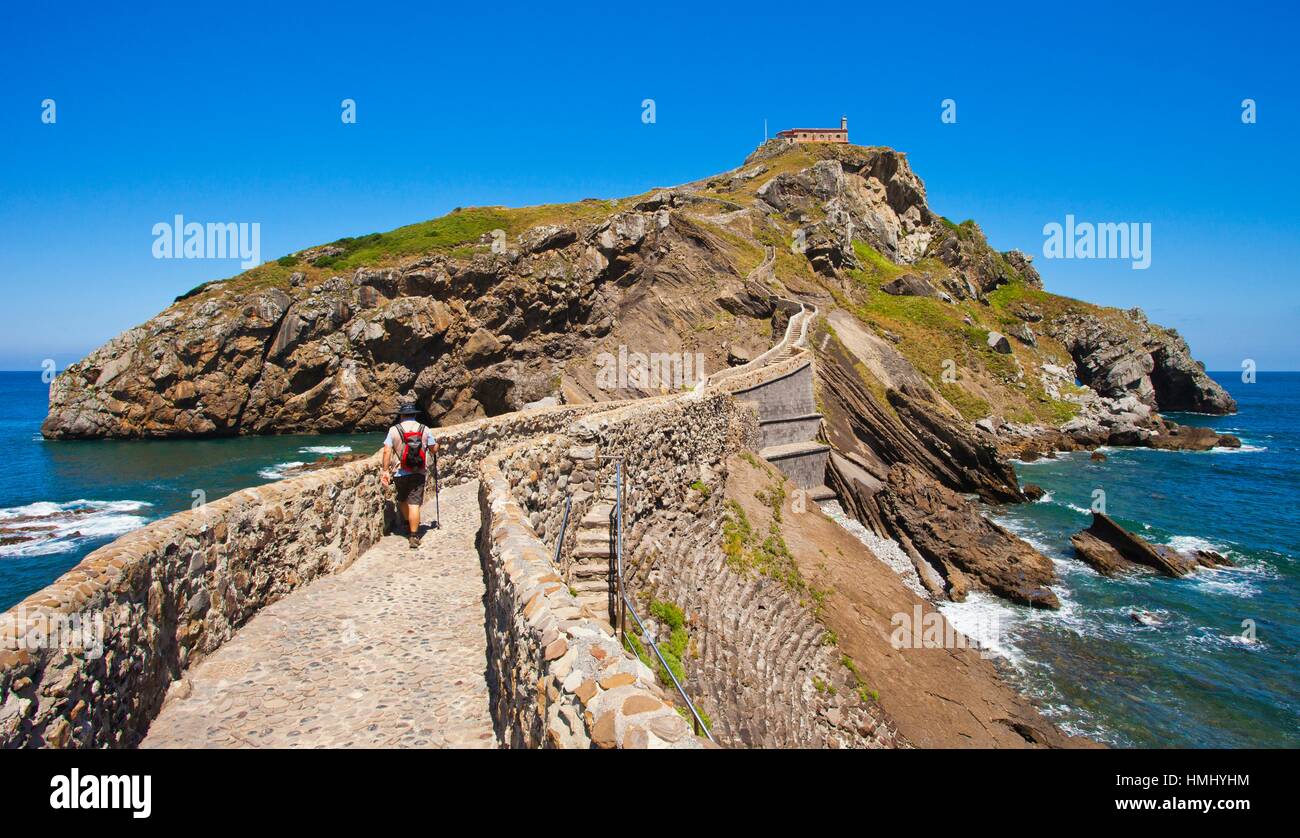 Einsiedelei San Juan de Gaztelugatxe, Gaztelugatxe Inselchen, Küste der