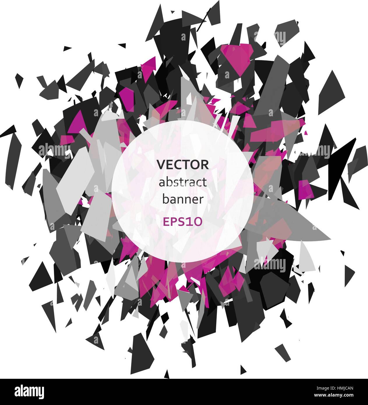 Abstrakte Explosion banner Stock Vektor