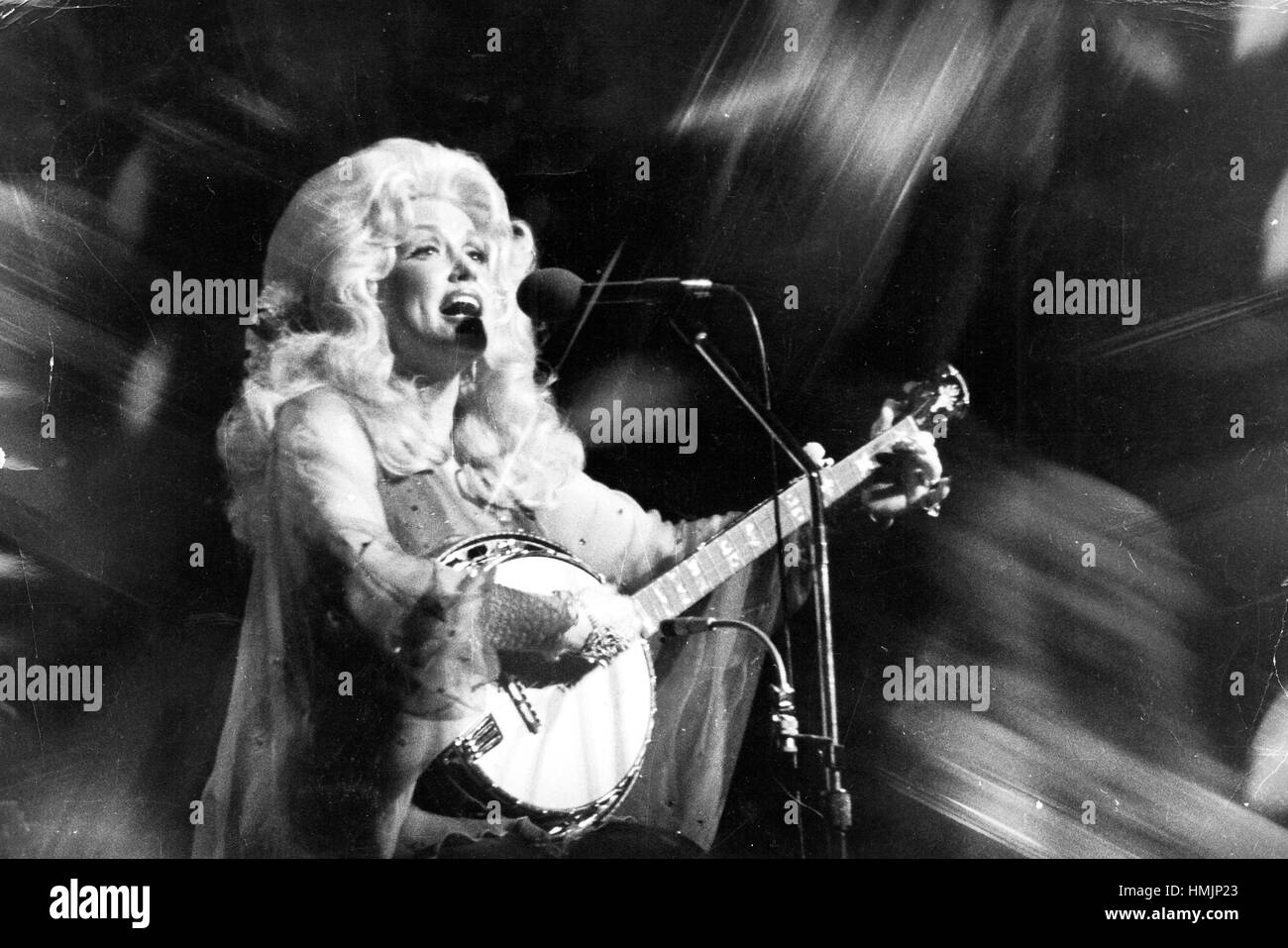 Dolly Parton in den 1970er Jahren fotografiert. Stockfoto