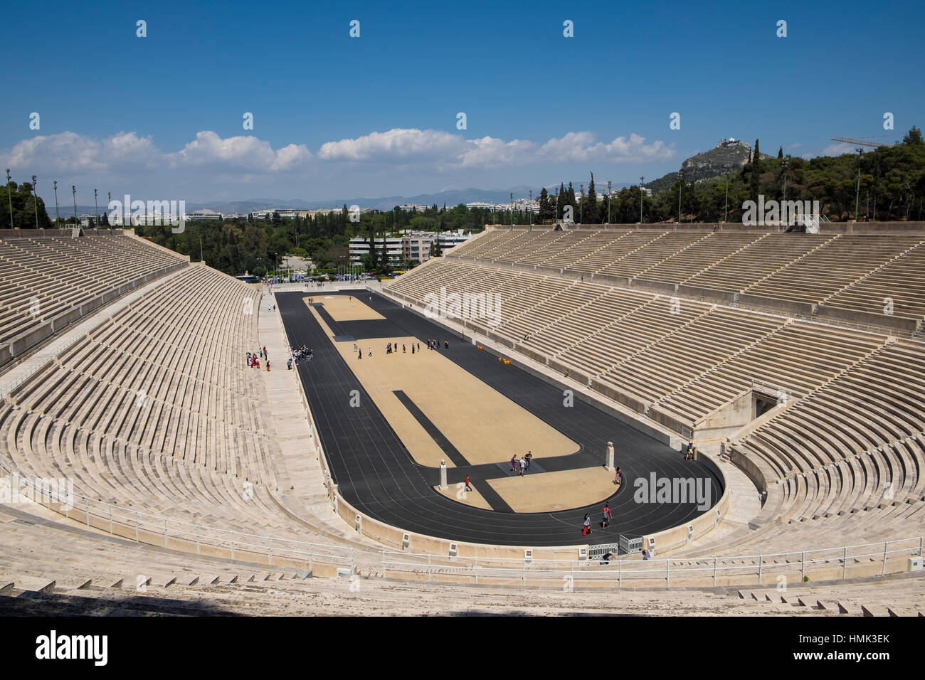 Panathinaikon Stadion Panathinaikos Geburtsort Der Olympischen Spiele Athen Griechenland Stockfotografie Alamy