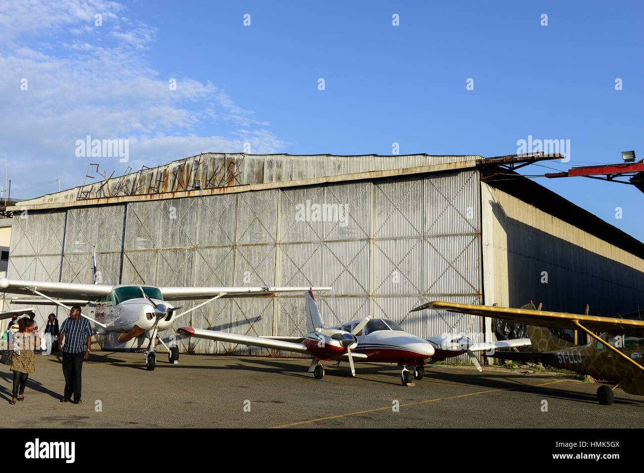 Kenia, Nairobi, Wilson Airport, Leichtflugzeug für Inlandsreisen Stockfoto