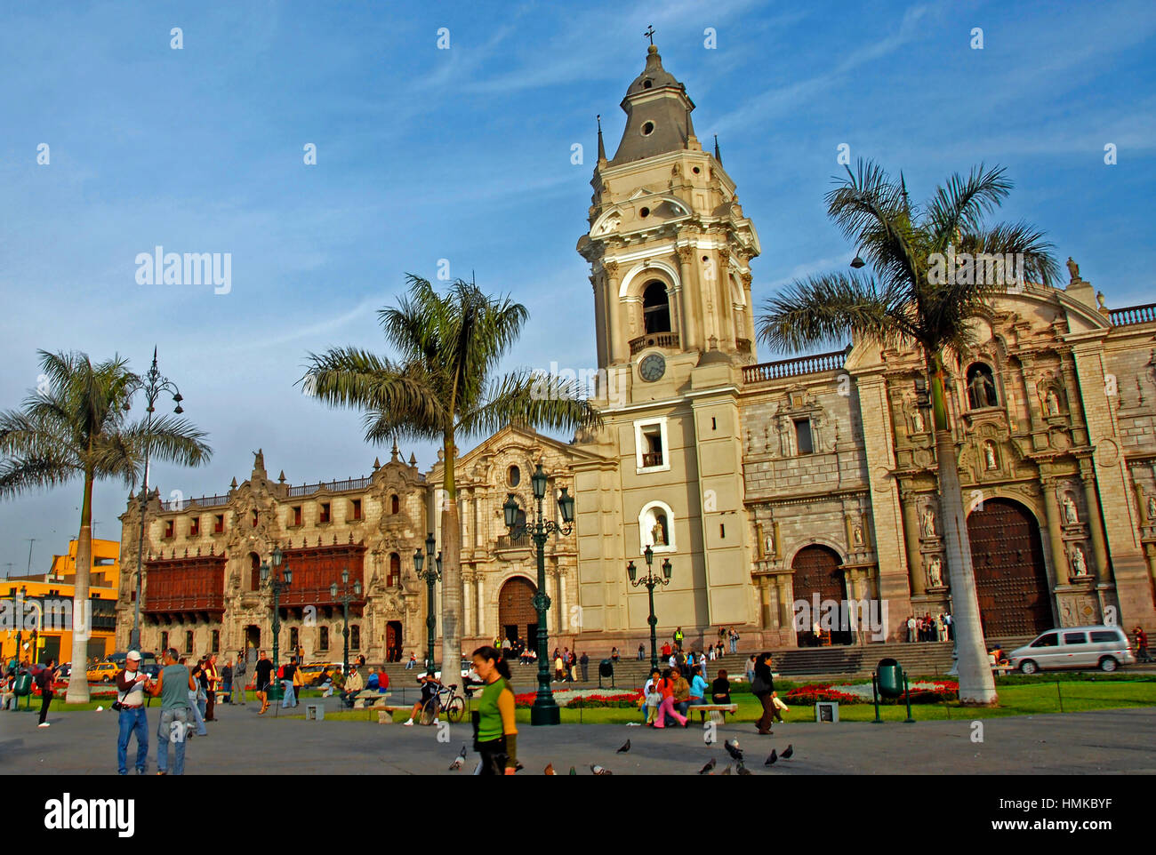 St. Johannes-Kathedrale, Plaza de Armas, Lima, Peru Stockfoto
