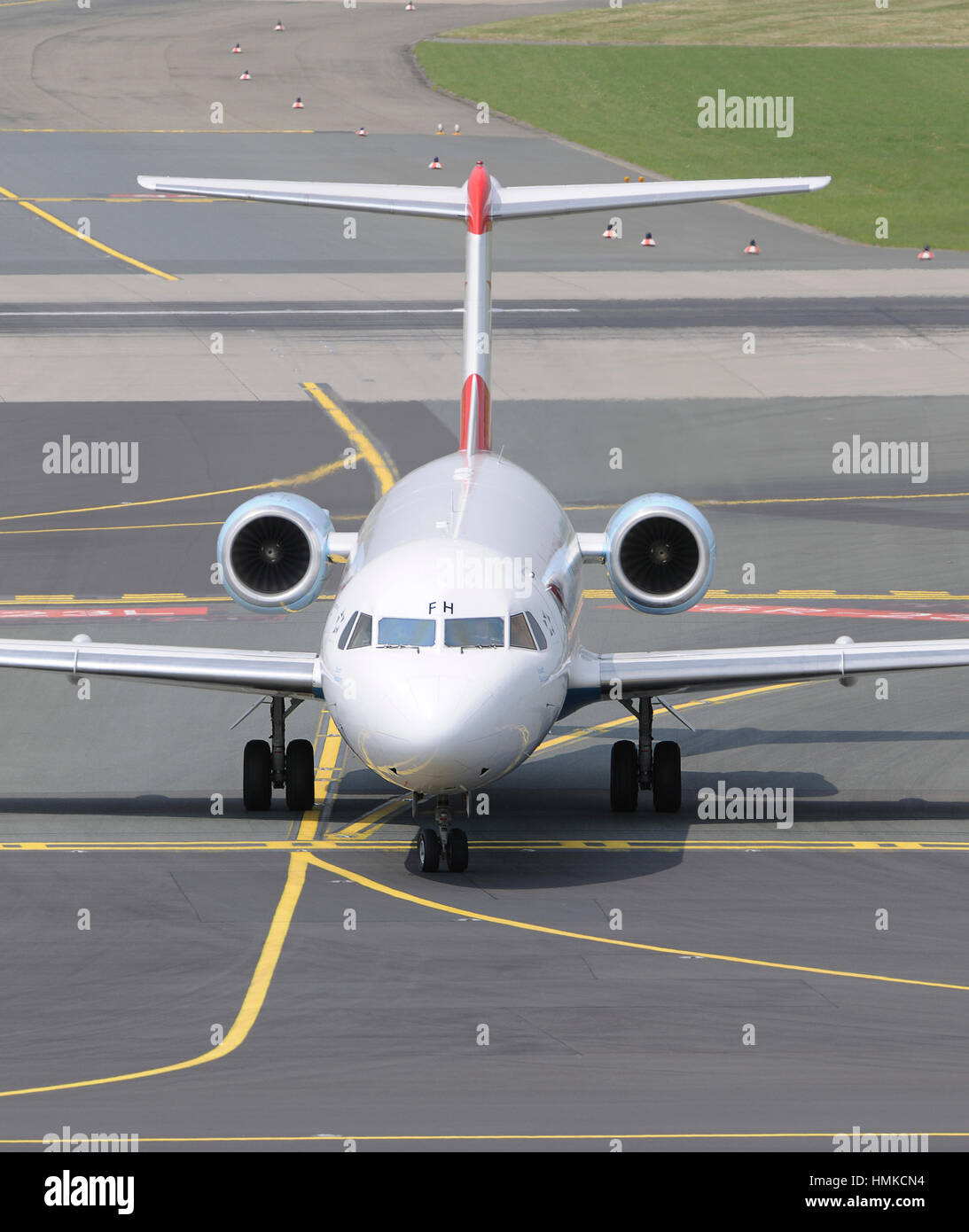 Austrian Arrows Fokker F-70 Rollen Stockfoto