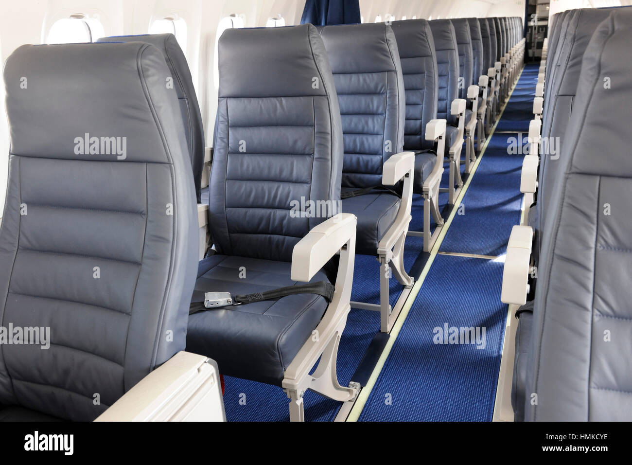 Leere Kabine Beifahrersitze Auf Airbaltic Bombardier Dhc 8