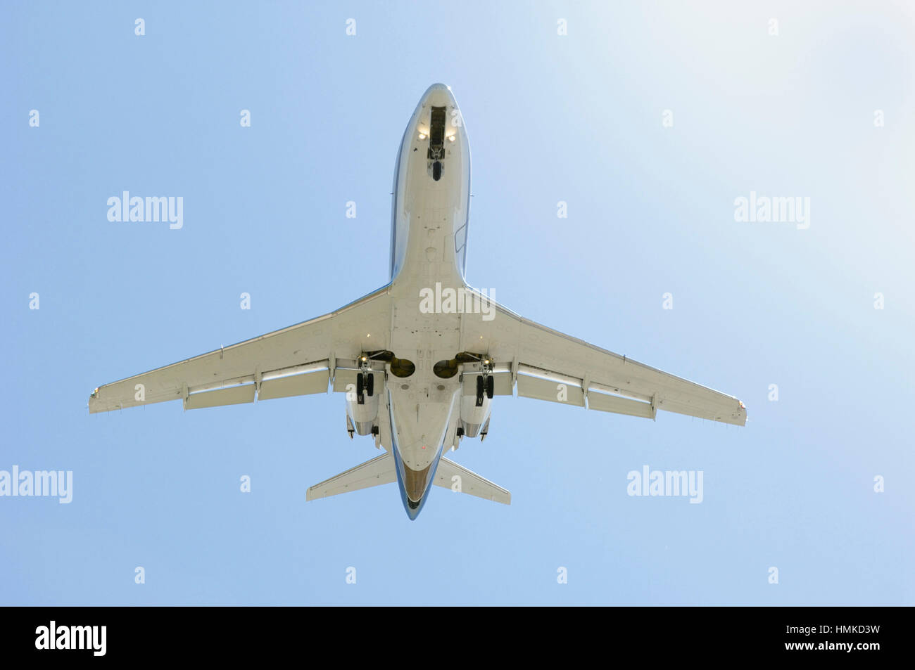 Bombardier Challenger 300 Massenermittlung Stockfoto