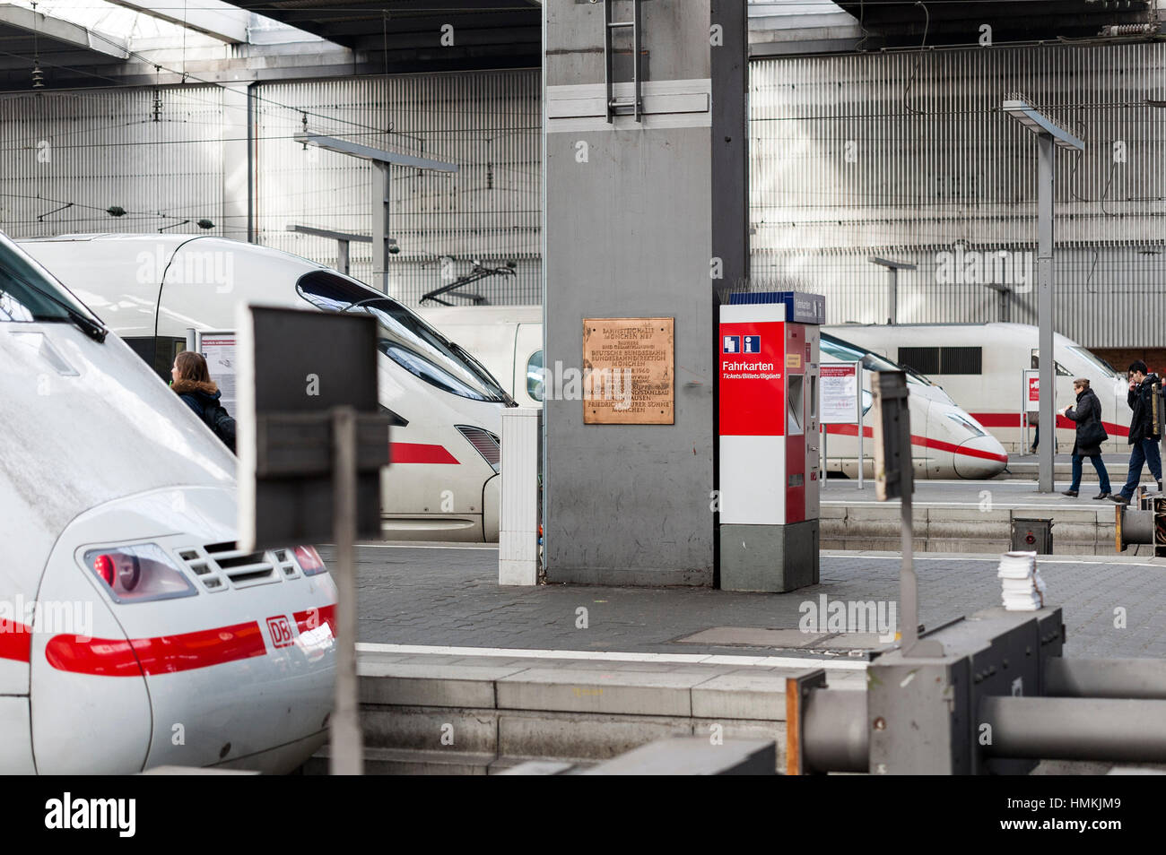 Eisenbahnen, München, Deutschland Stockfoto