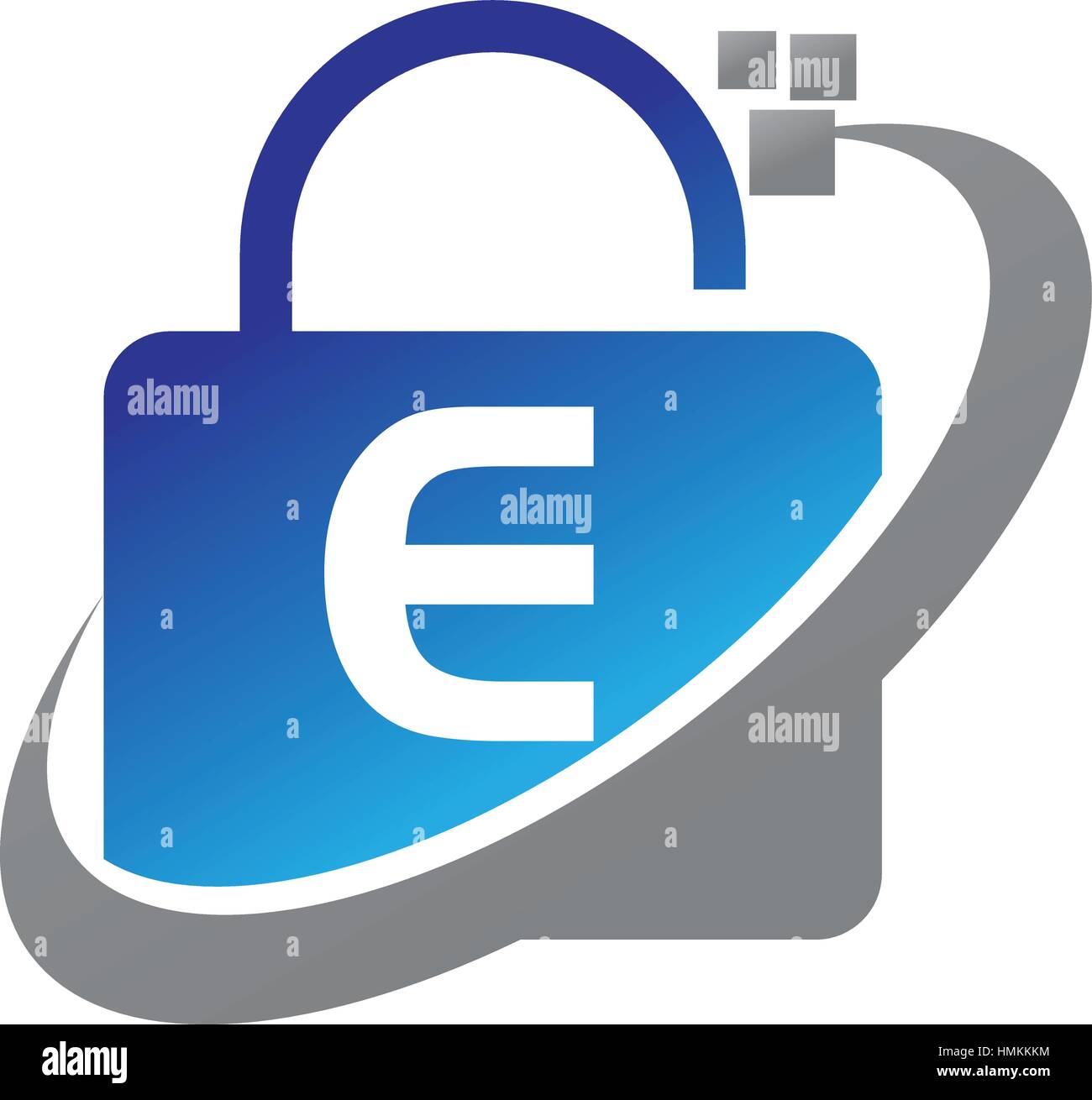 Datenschutz-Technologie erste E Stock Vektor