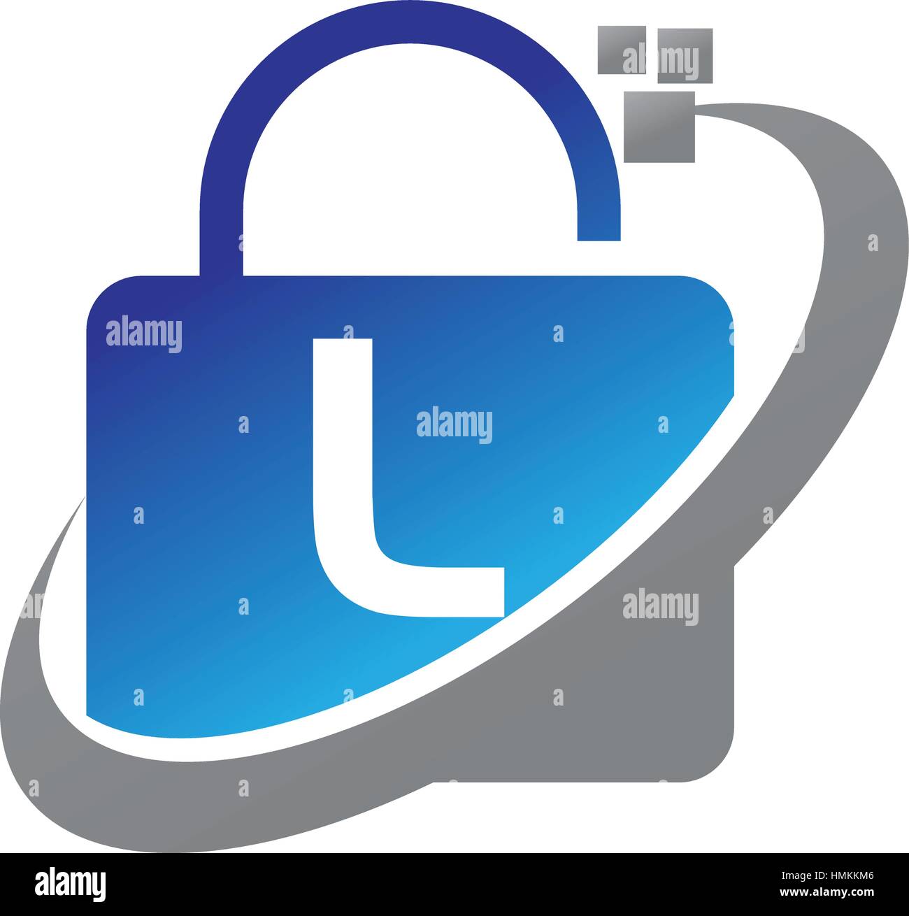 Datenschutz-Technologie erste L Stock Vektor