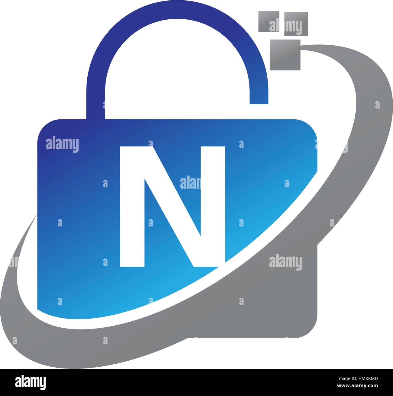 Datenschutz-Technologie erste N Stock Vektor