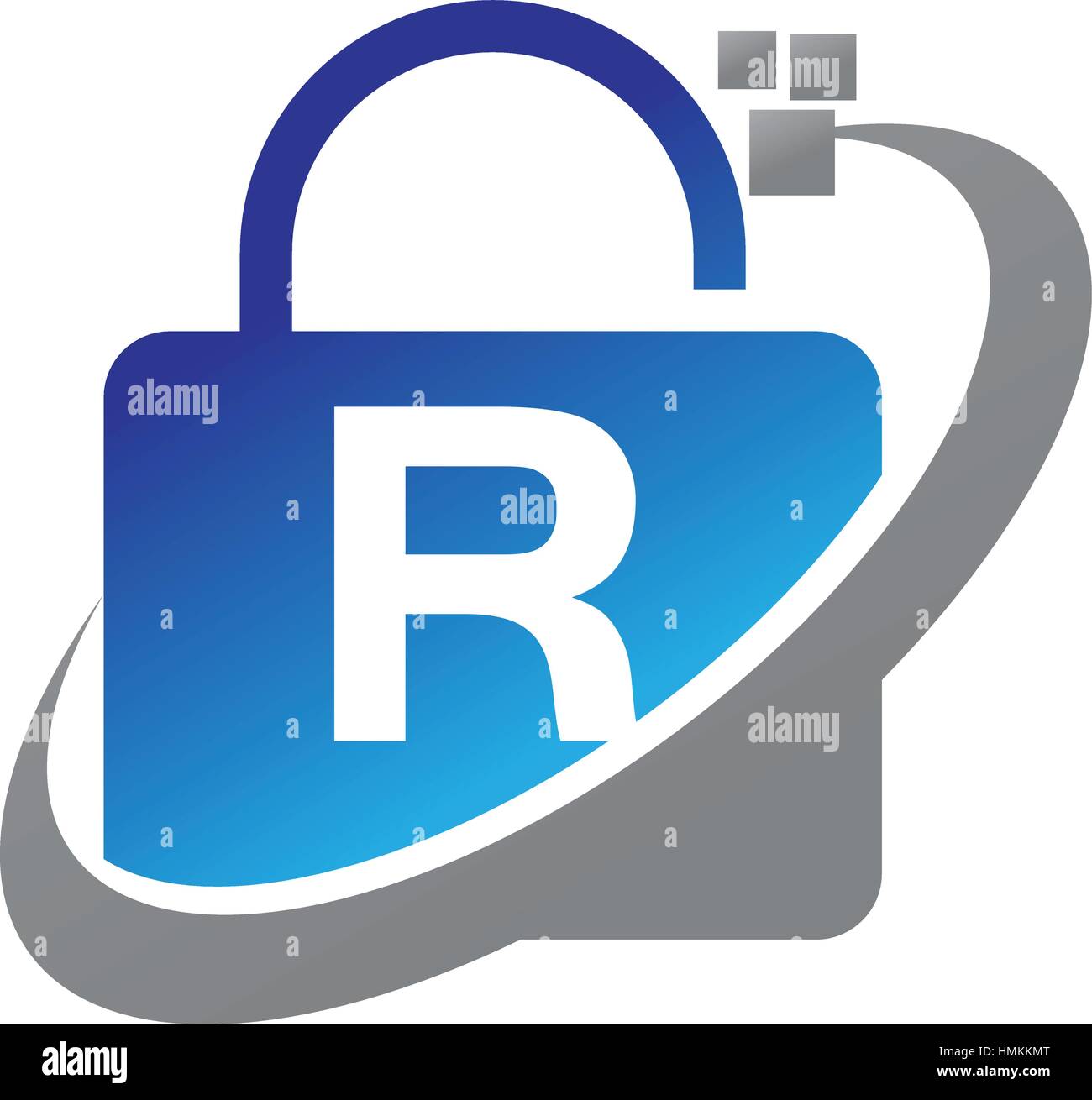 Datenschutz-Technologie erste R Stock Vektor