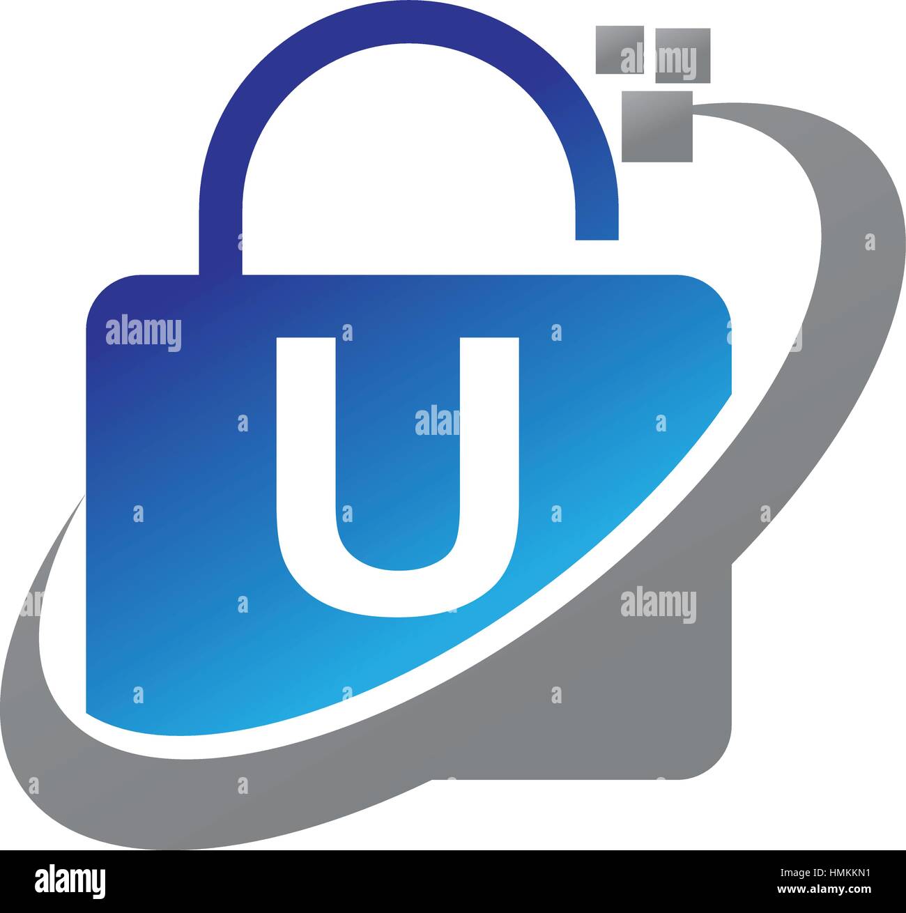 Datenschutz-Technologie erste U Stock Vektor