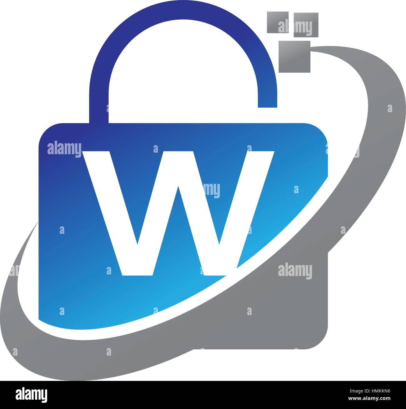 Datenschutz-Technologie erste W Stock Vektor