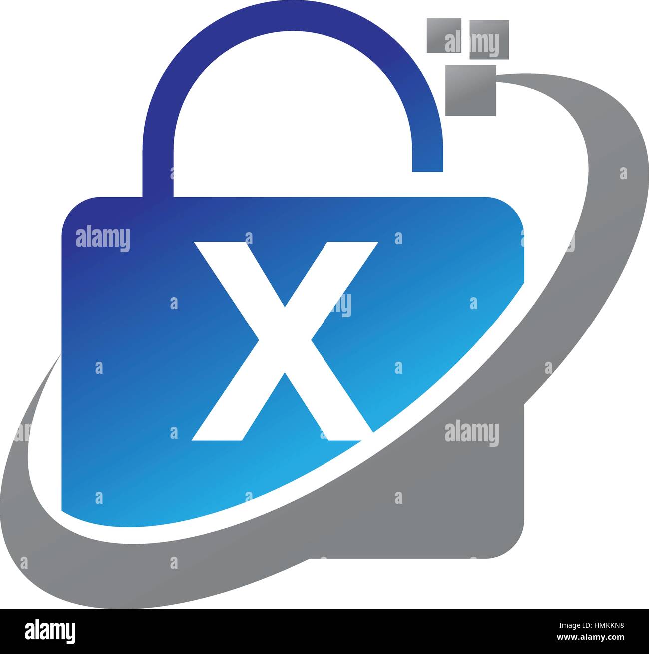 Datenschutz-Technologie erste X Stock Vektor