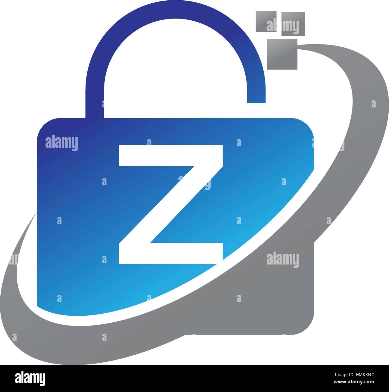 Datenschutz-Technologie erste Z Stock Vektor