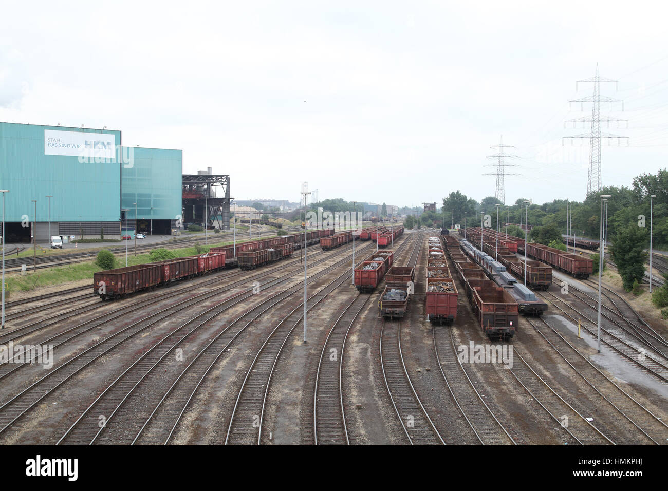 Deutschland-Stahlwerk DUISBURG im Ruhrgebiet Stockfoto