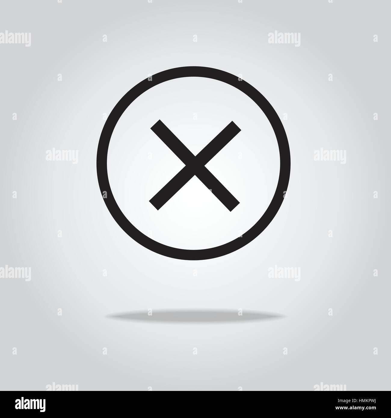 falsche Vektor icon Stock Vektor