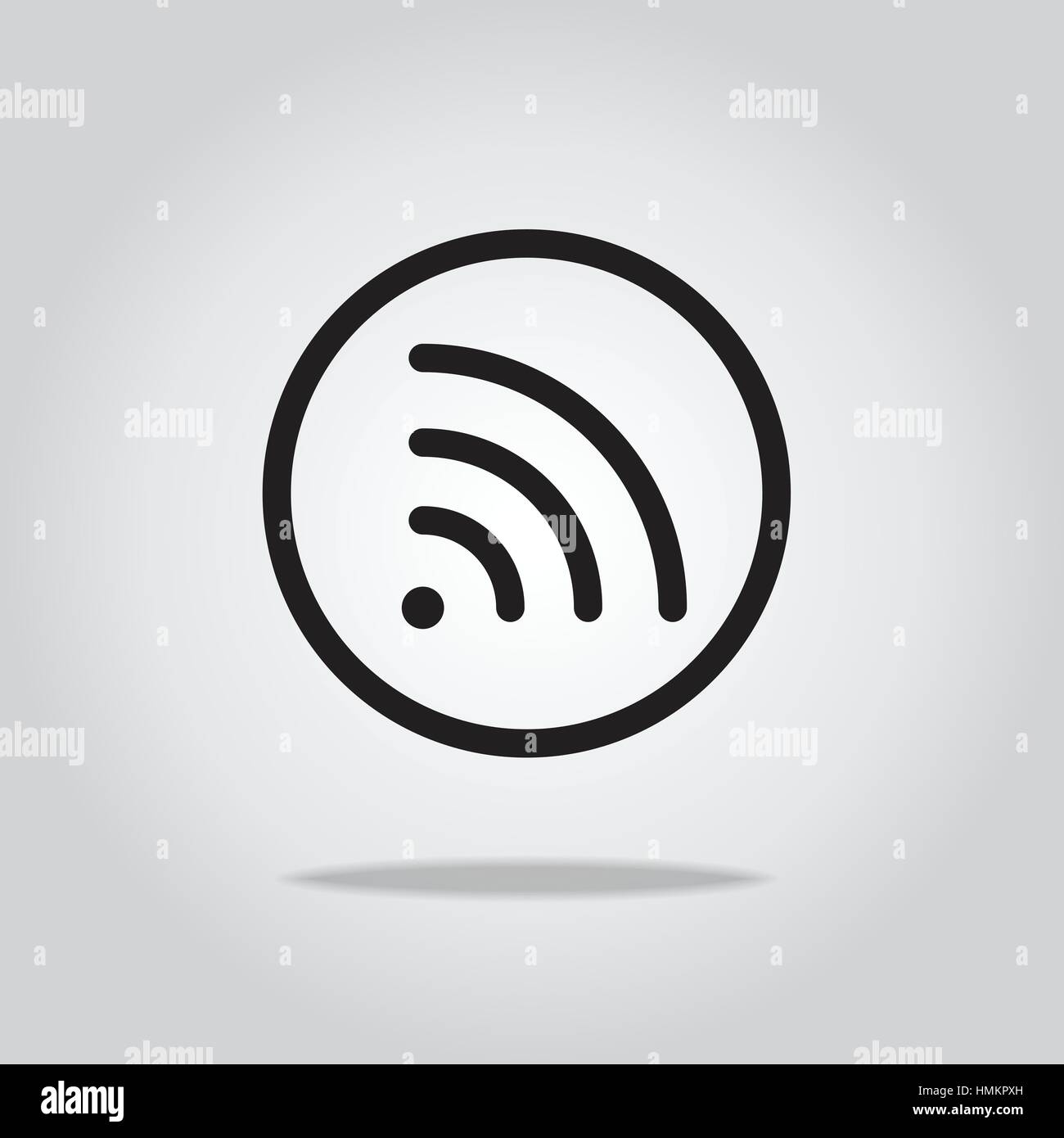 WiFi-Symbol, Vektor-illustration Stock Vektor