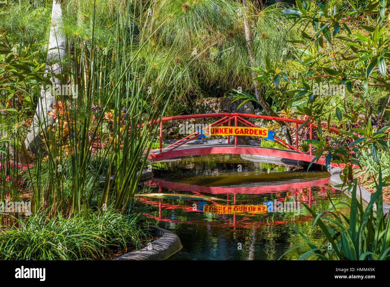 Sunken Gardens 100 Jahre alten botanischen Garten in Sankt Petersburg