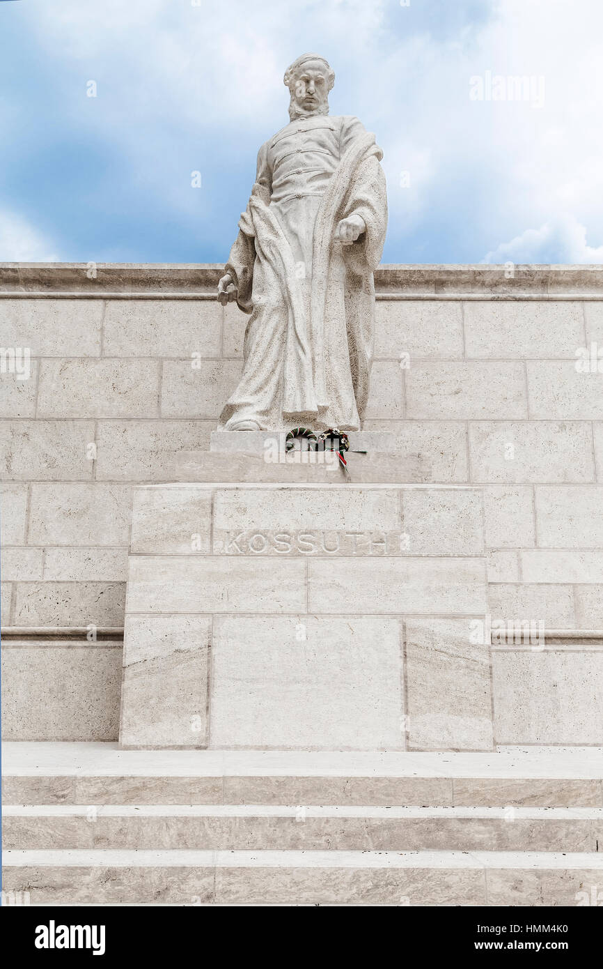 Lajos Kossuth-Denkmal in der Nähe des ungarischen Parlaments Stockfoto