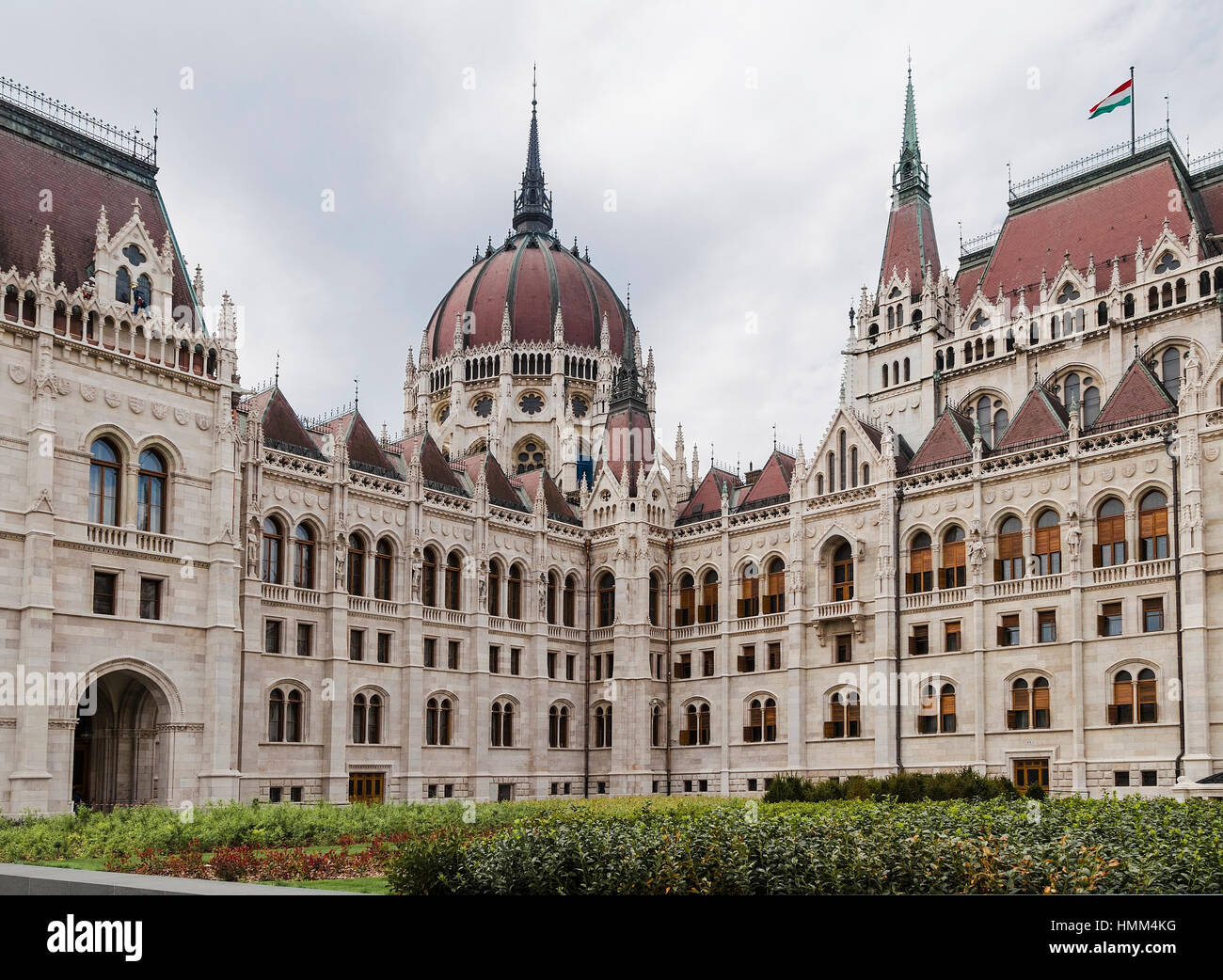 Parliament House, die zentrale Kuppel. Budapest. Ungarn Stockfoto