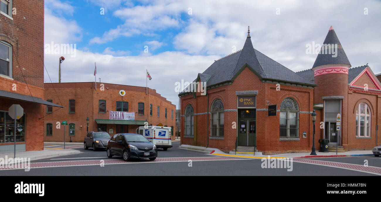 USA, Maryland, MD Berlin Kleinstadt am Ostufer Stockfoto