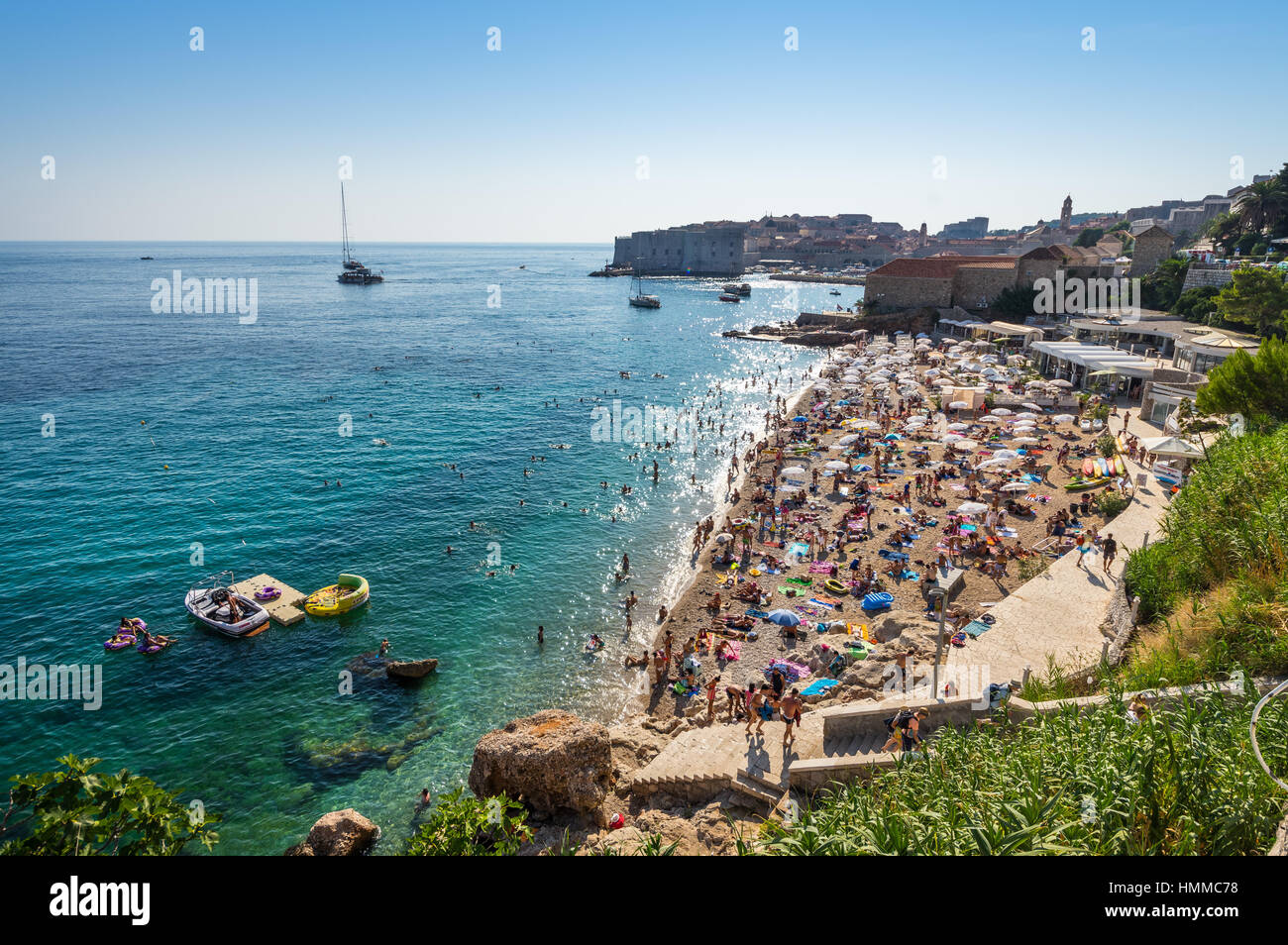 Stadt Dubrovnik, Adria, Kroatien Stockfoto