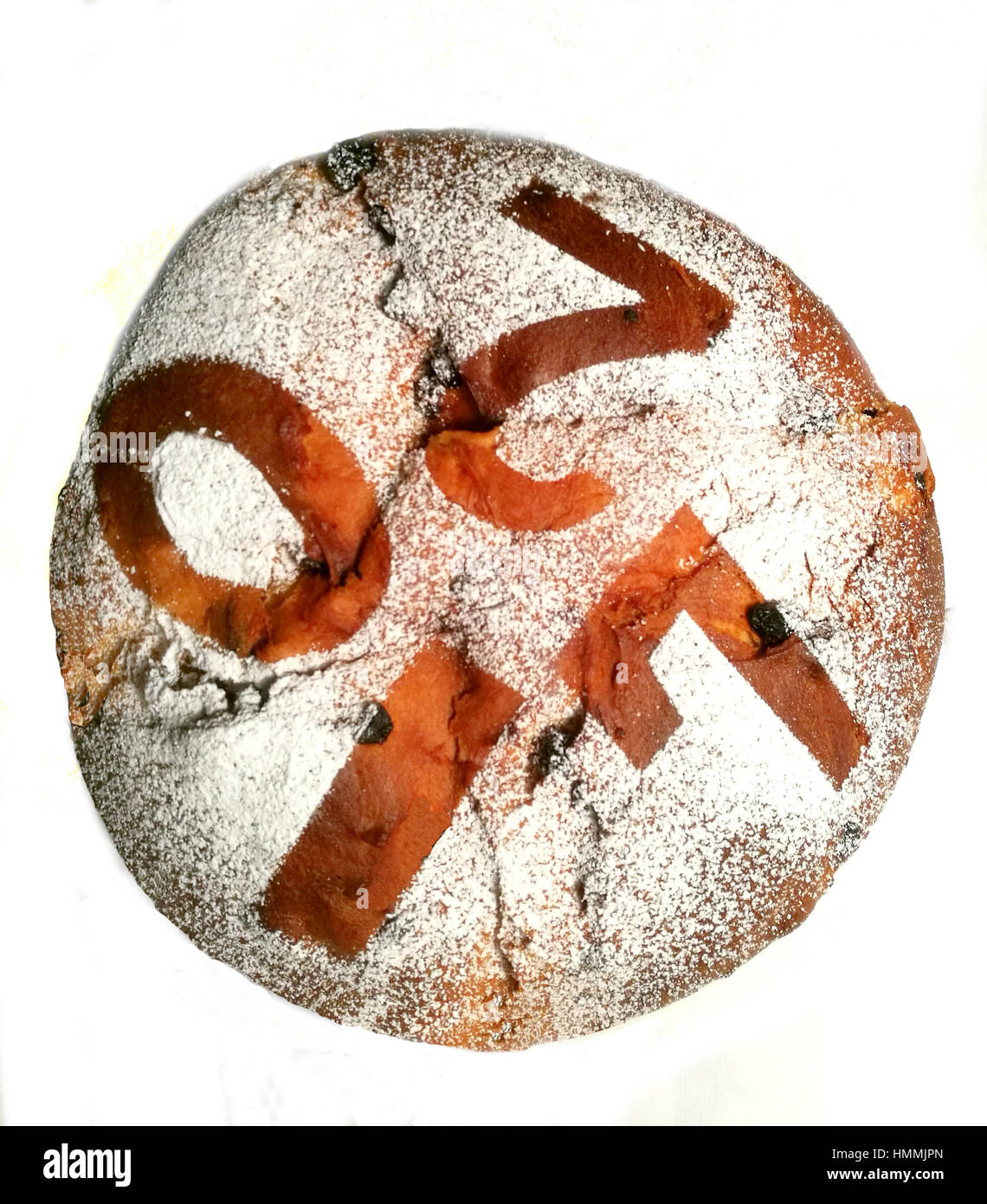 Neue Jahr Kuchen 2017, Neujahr-Konzept Stockfoto
