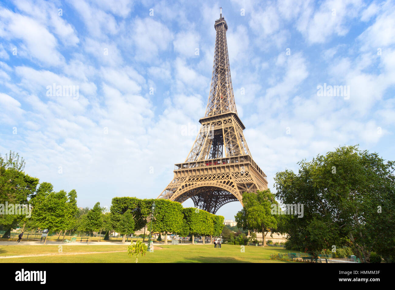 Eiffelturm in Paris Stockfoto