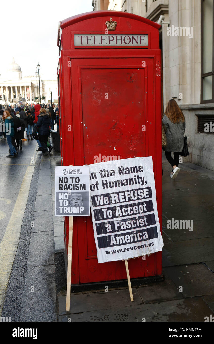 Eine Telefonzelle London UK Stockfoto