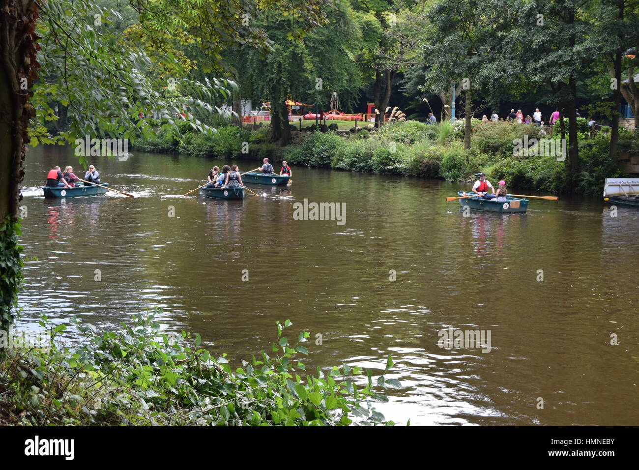 Auf dem Fluss Wye Stockfoto