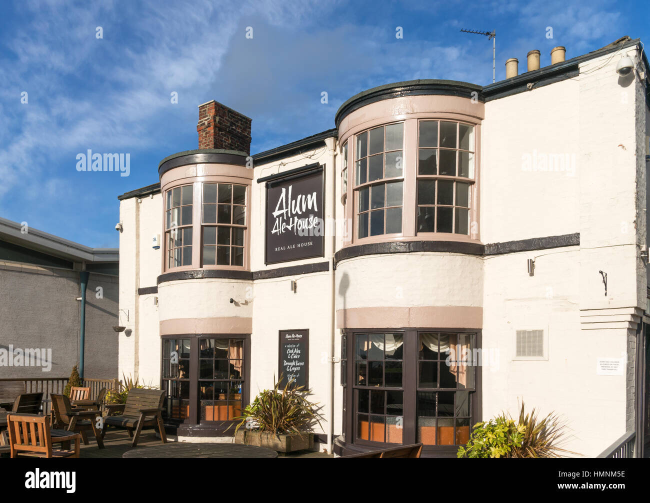 Der Alaun Ale House, historische Kneipe in South Shields, Nord-Ost-England, UK Stockfoto