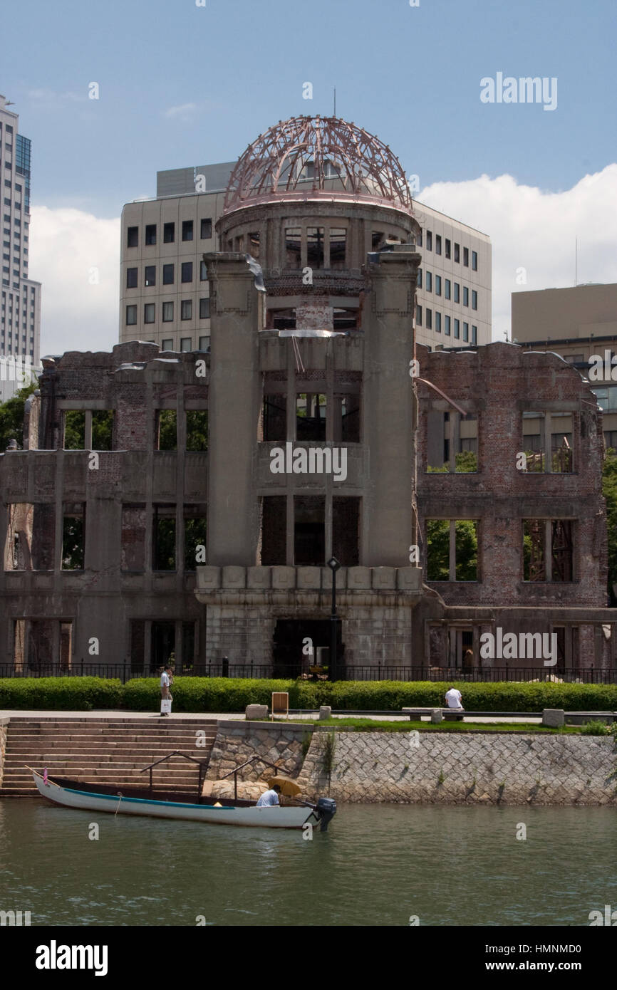 Asien, atomic, Bombe, Kuppel, Kuppeln, Epizentrum, Explosion, Hiroshima, Japan, Denkmal, Denkmäler, Kernenergie, Ruine, Ruinen, Reisen Stockfoto