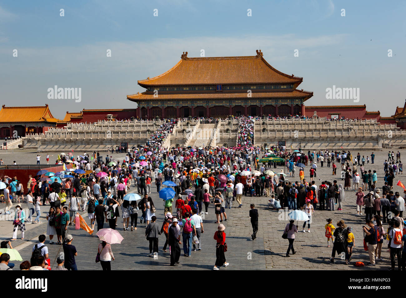 Wanddekor, verbotenen Palast Stockfoto