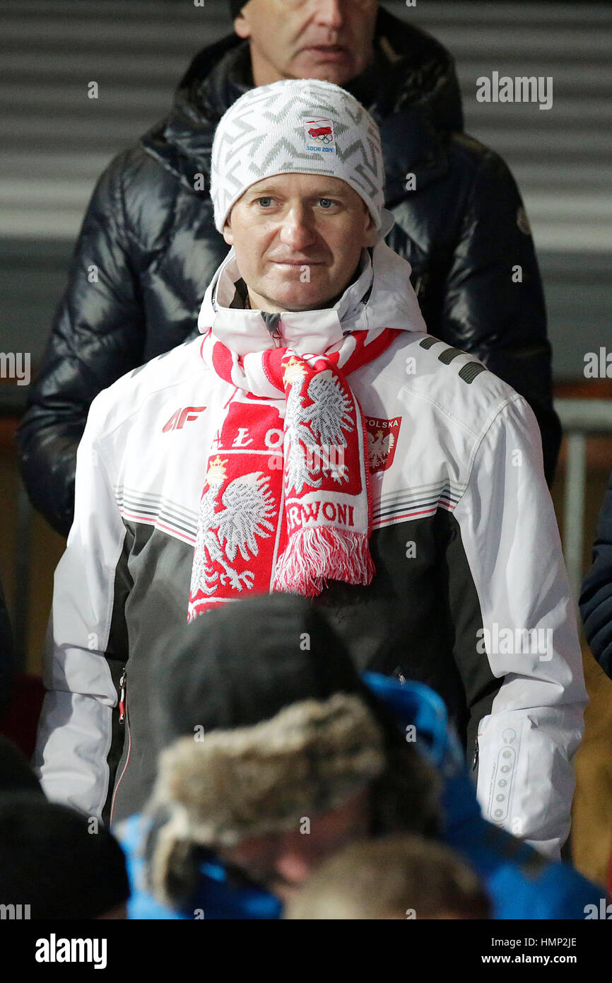 ZAKOPANE, Polen - 23. Januar 2016: FIS-Skisprung-Weltcup in Zakopane o/p Ireneusz Ras Stockfoto