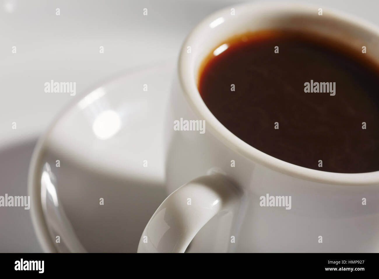 eine Tasse Espressokaffee Stockfoto