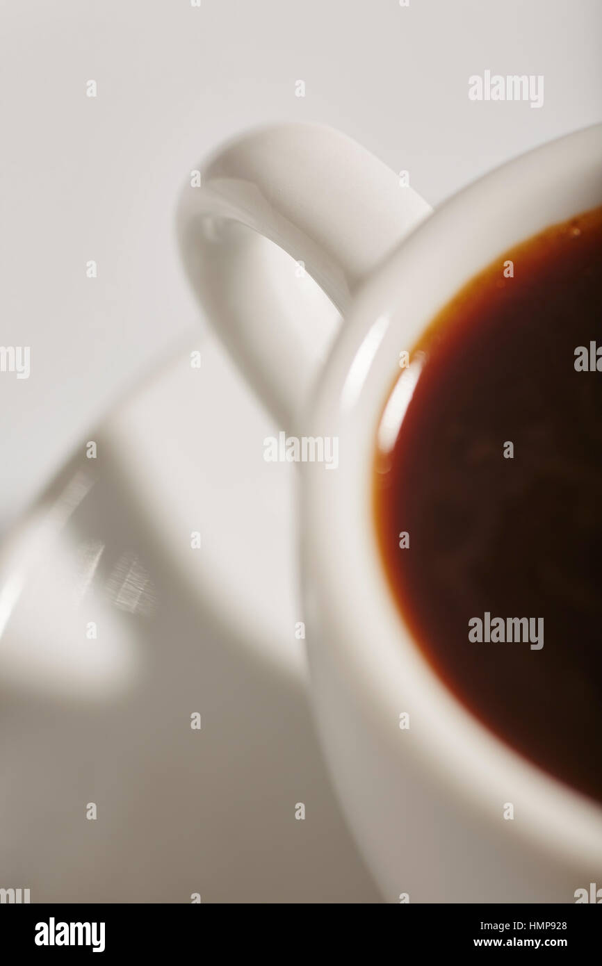 eine Tasse Espressokaffee Stockfoto