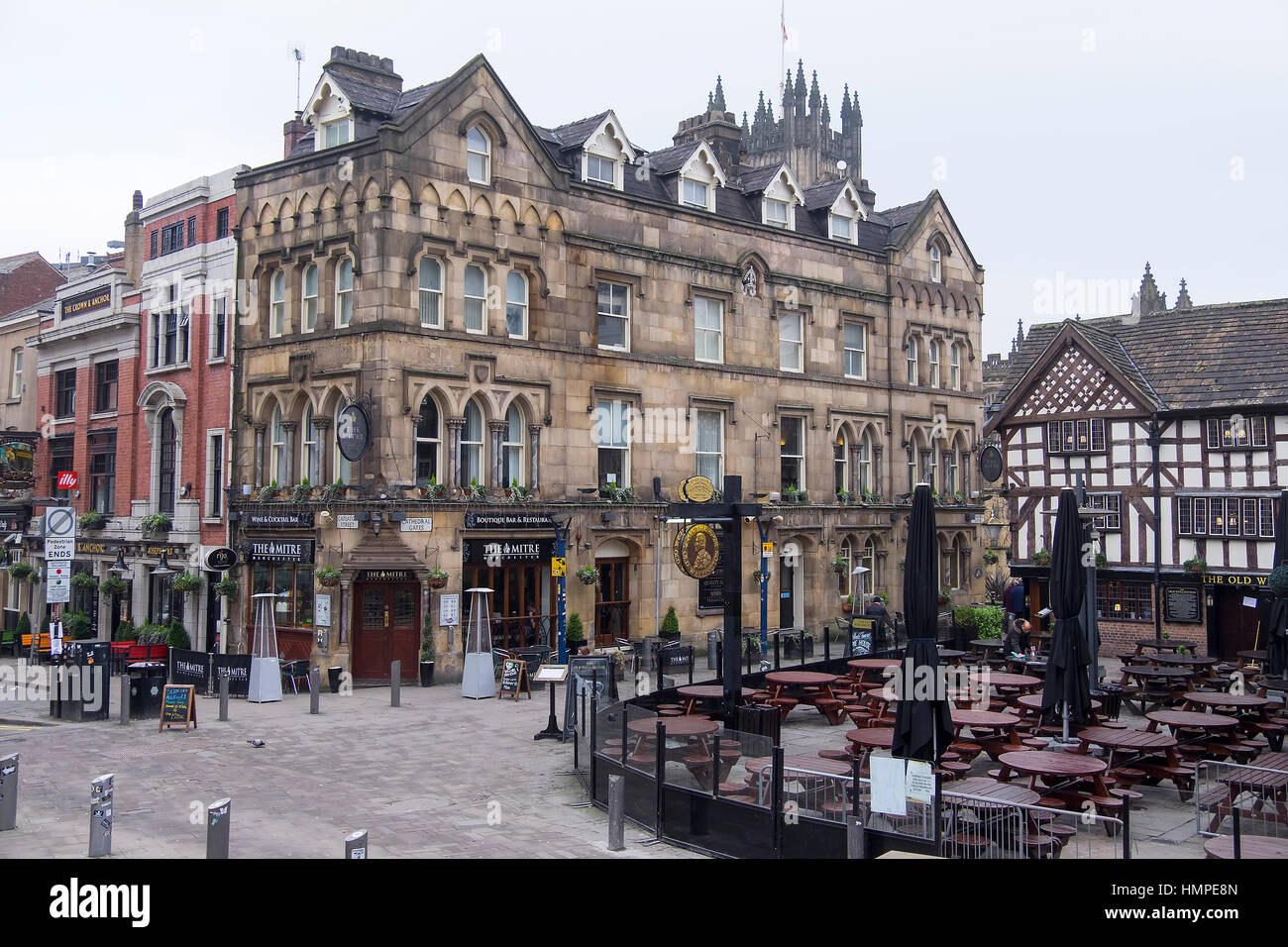 Mitre Hotel Manchester Stockfoto