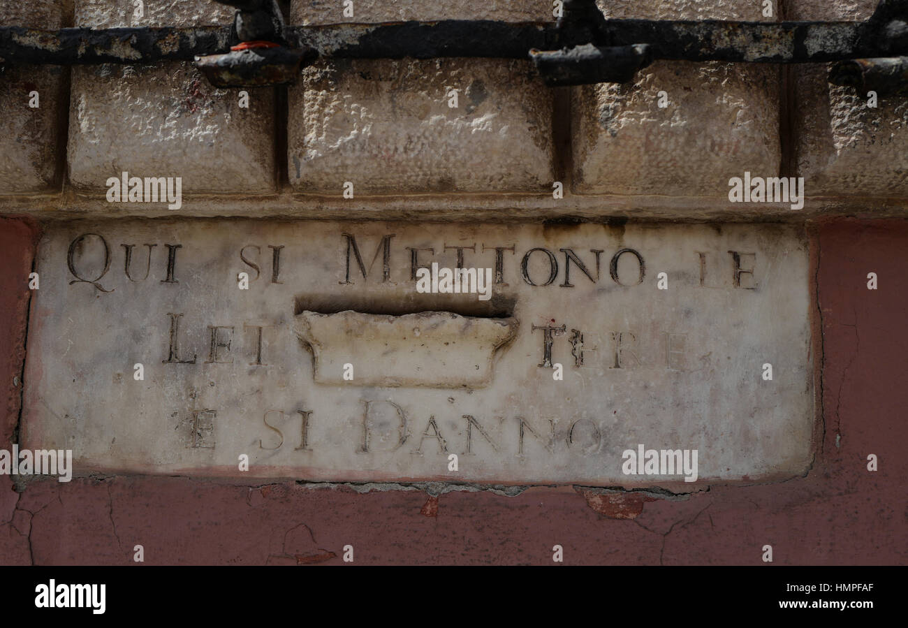 Massa Carrara Altstadt, Toskana, Italien Stockfoto