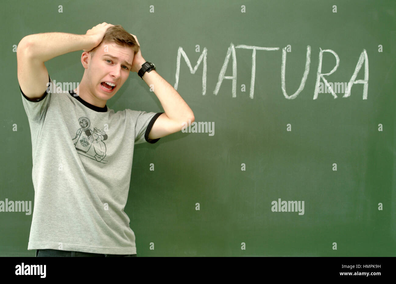 Angst Vor Dem Abitur Stockfotografie Alamy
