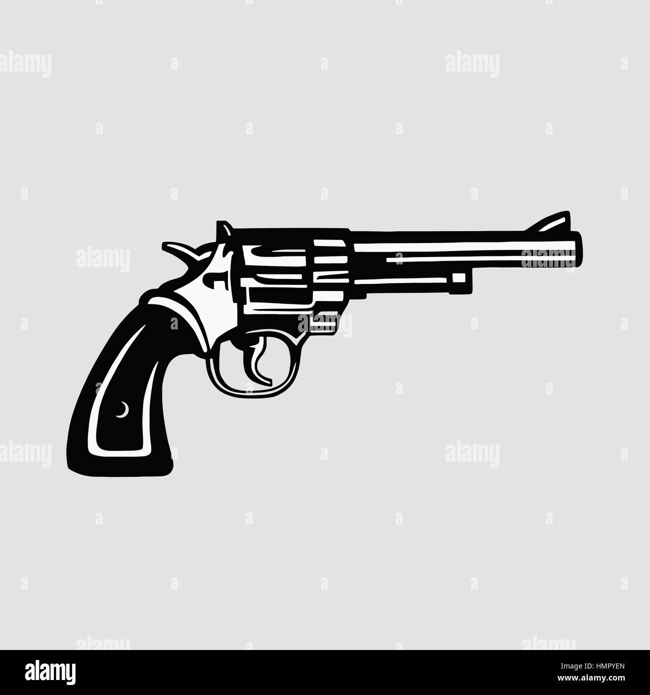 Pistole-Vektor-Illustration Stock Vektor